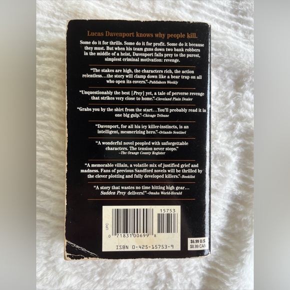 Sudden Prey - Mass Market Paperback By Sandford, John - Picture 5 of 5